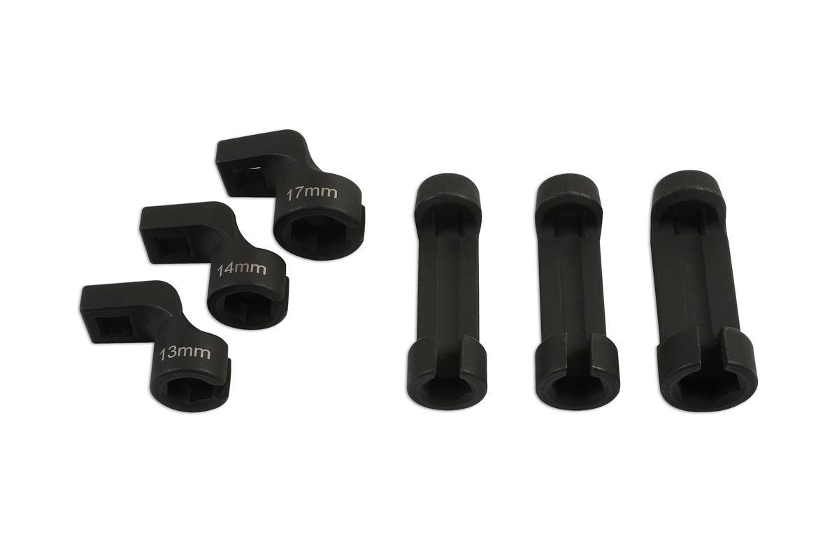 Laser Tools Metric EGT Sensor Socket Set 3/8"D 6pc 6pt Straight And Offset 7337