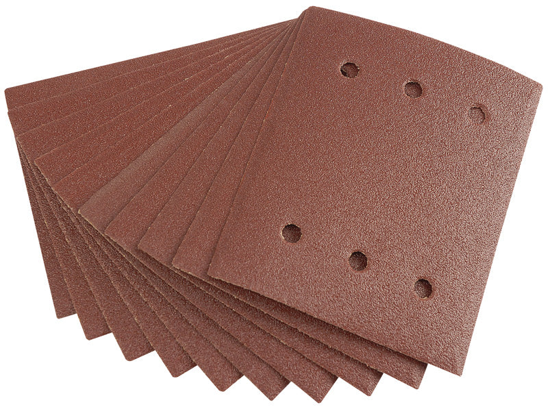 Draper Ten 115 x 145mm 80 Grit Aluminium Oxide Sanding Sheets 73524