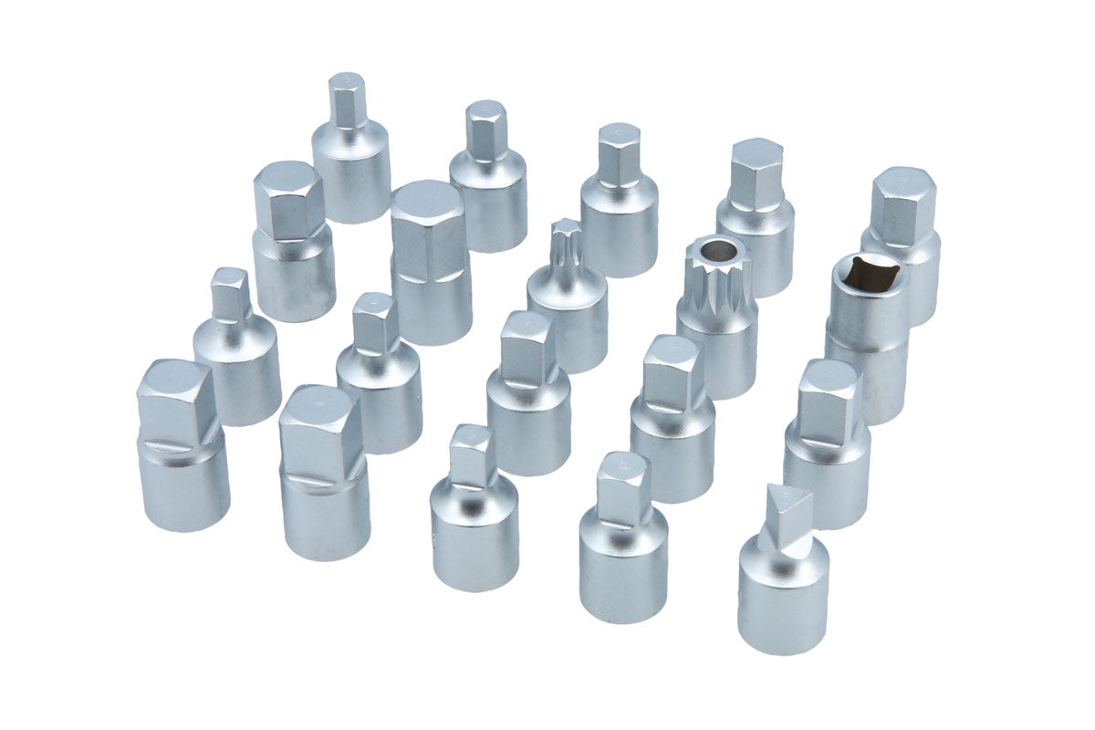 Laser Tools Sump Plug Key Set 3/8"D 20pc 7365