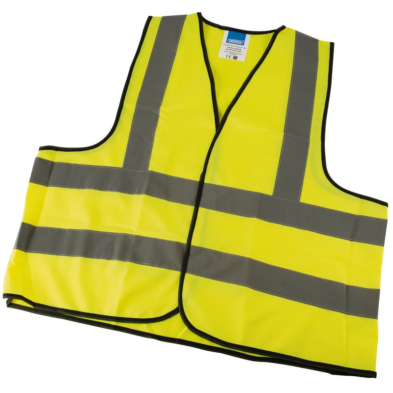 Draper High Visibility Traffic Waistcoat to EN471 Class 2L Size Large 73732