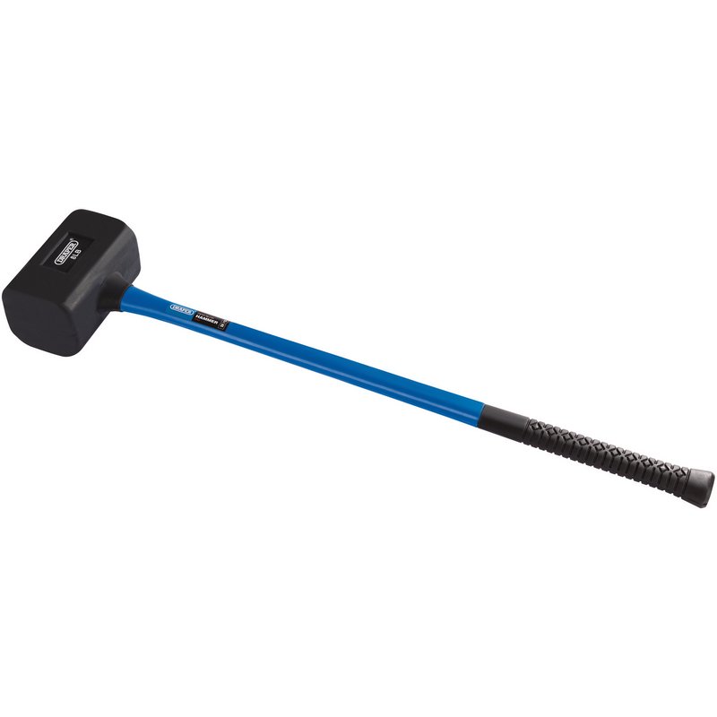 Draper Rubber Dead Blow Sledge Hammer With Fibreglass Shaft 3.6kg 8lb 74318