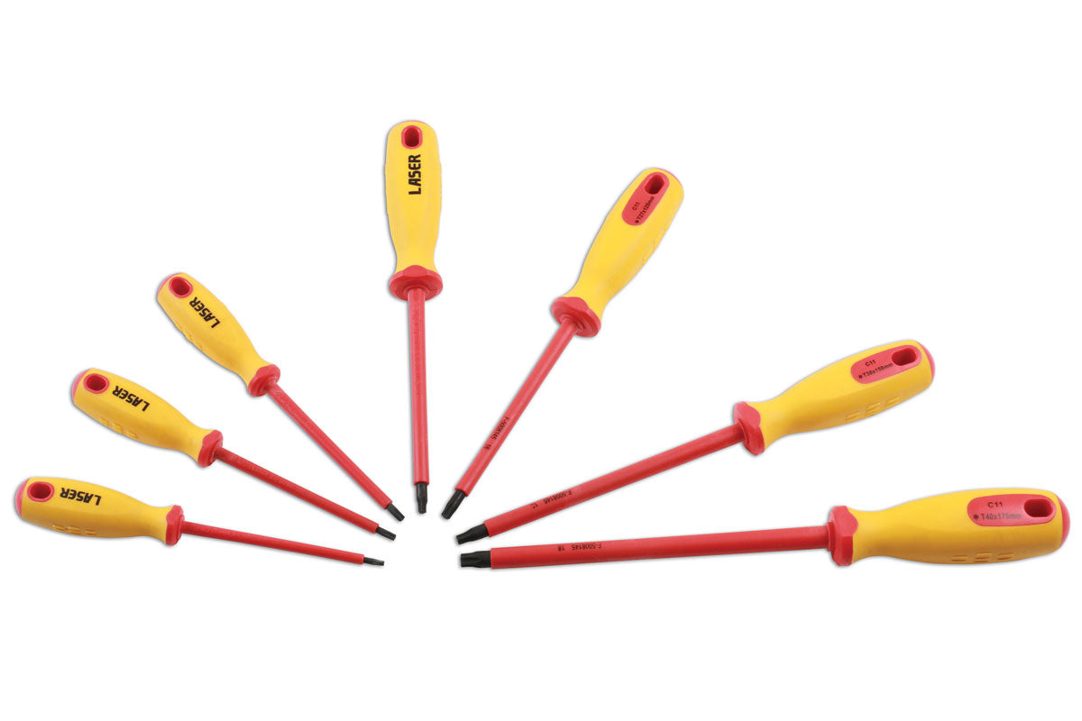 Laser Tools Insulated Star Screwdriver Set 7pc 7448