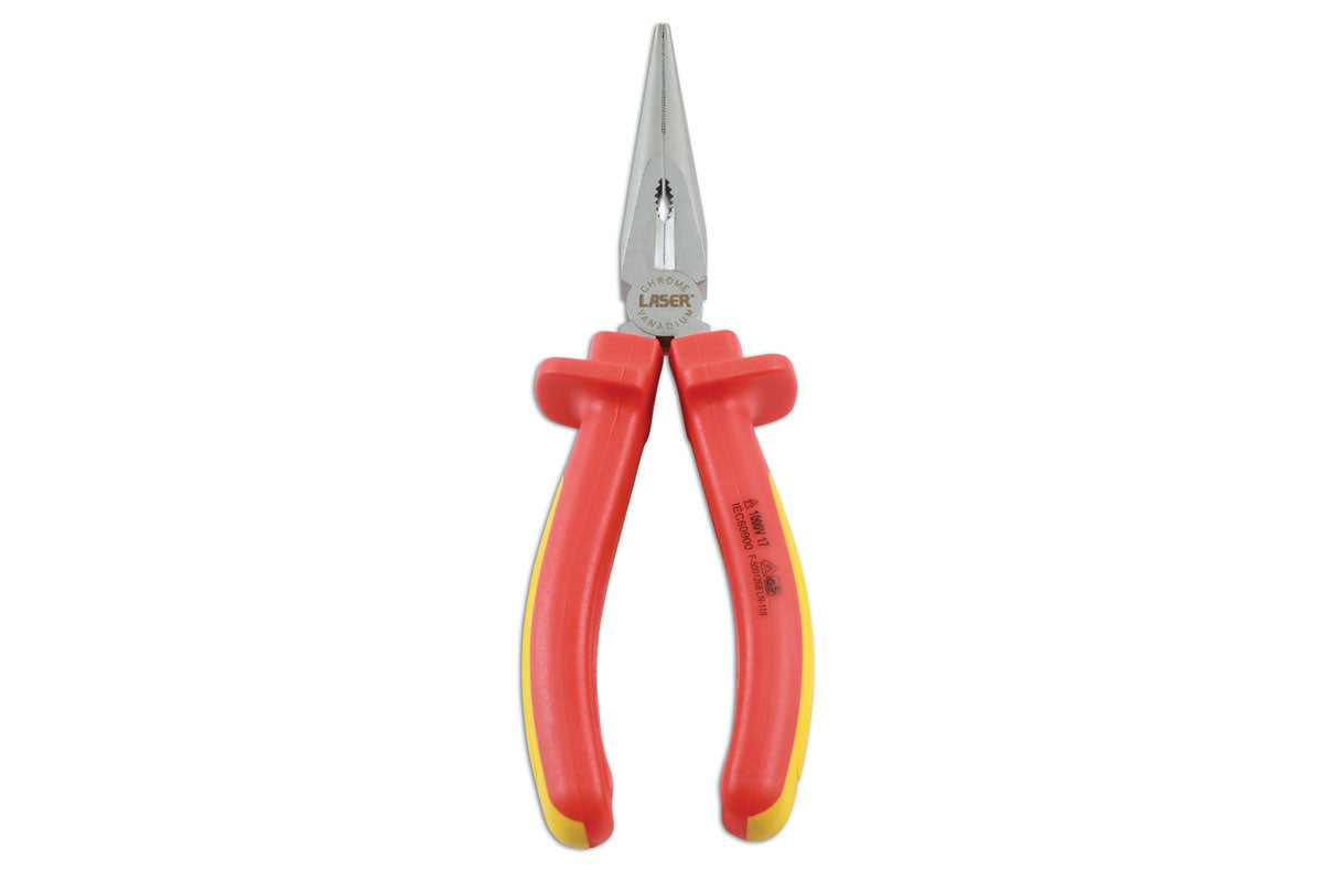 Laser Tools Insulated Long Nose Pliers 200mm 7469