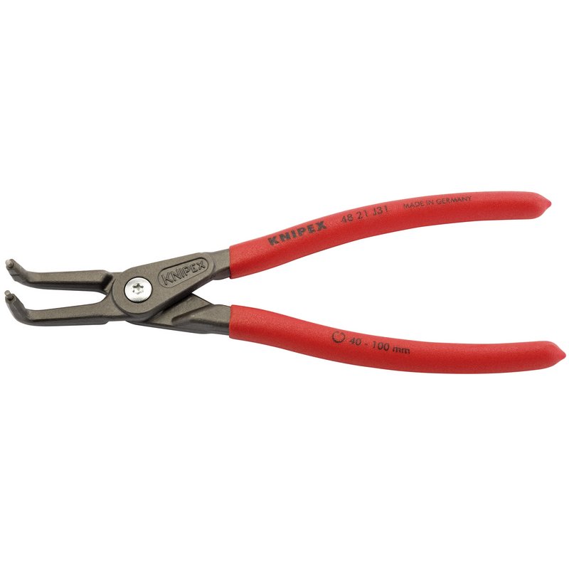 Knipex Internal Straight Tip Circlip Pliers 40 - 100mm Capacity 210mm 48 21 J31