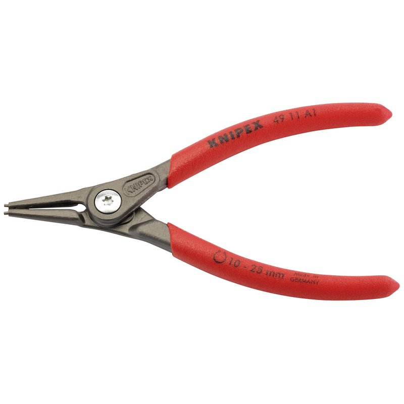 Knipex 140mm External Straight Tip Circlip Pliers 10 - 25mm Capacity 49 11 A1