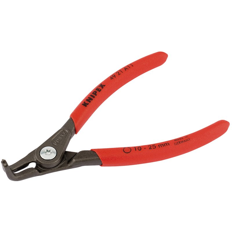 Knipex External Straight Tip Circlip Pliers 10 - 25mm Capacity 130mm 49 21 A11