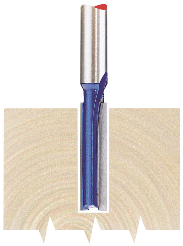 Draper TCT Router Bit 1/4" Shank Straight 6.35 x 25mm 75331
