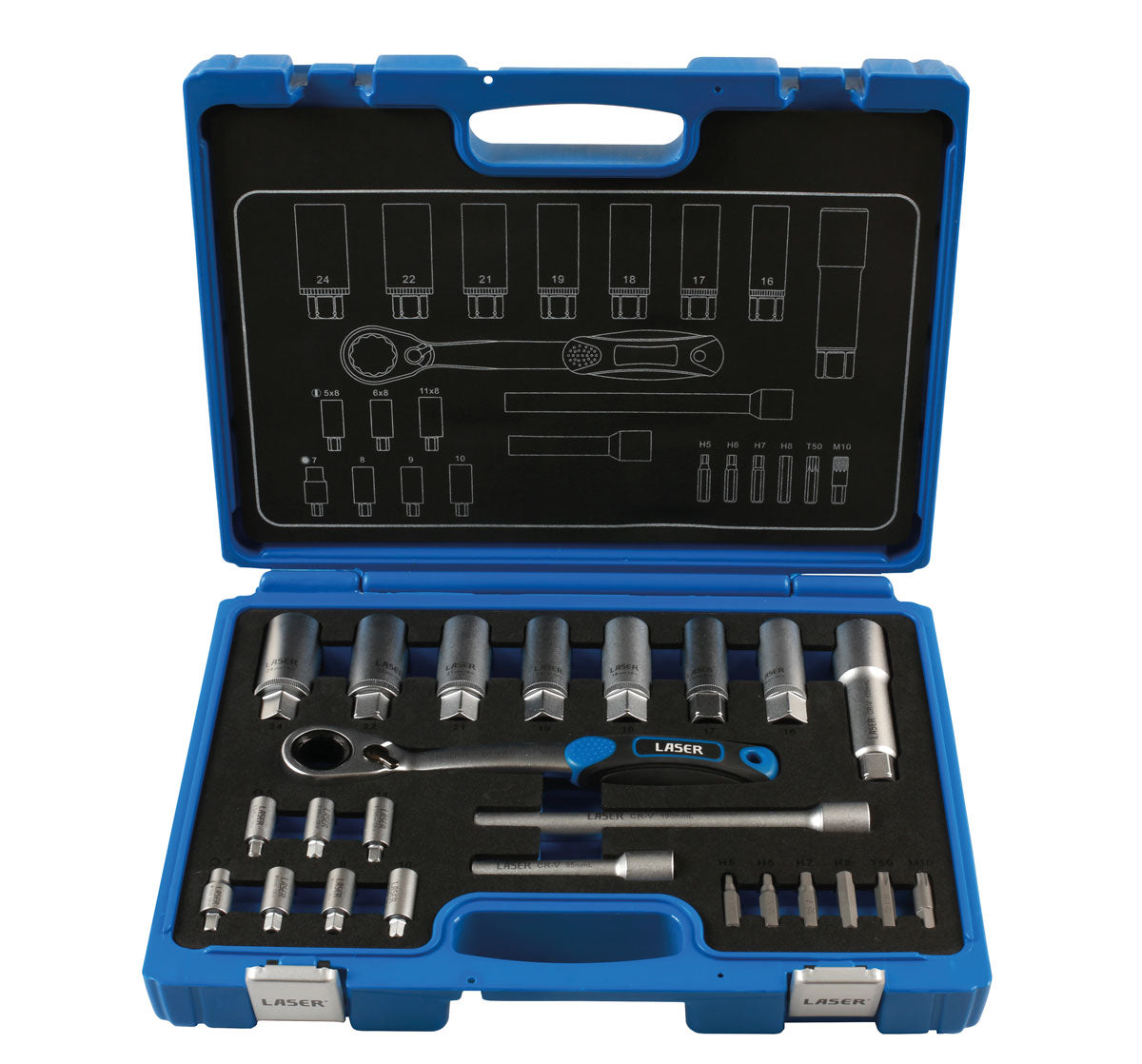 Laser Tools Shock Absorber & MacPherson Strut Tool Kit 24pc 7673