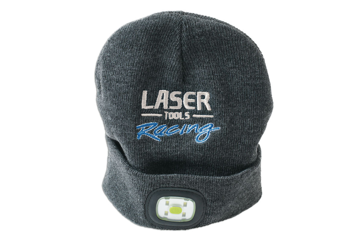 Laser Tools Laser Tools Racing Beanie Hat Front/Rear Rechargeable Light 7677