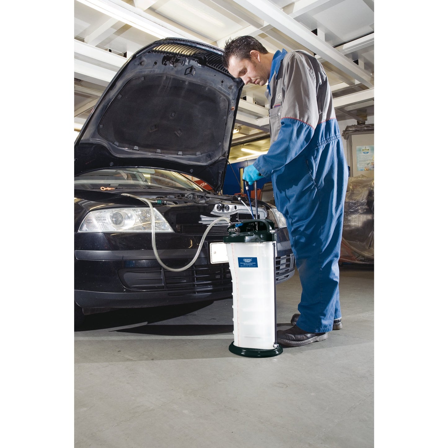 Draper Manual or Pneumatic Oil Extractor One Person Operation 1.5m Tube 77057