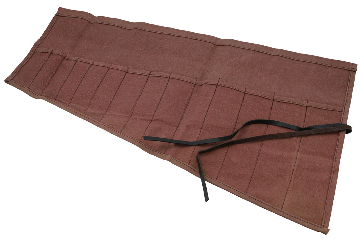 Gunson Waxed Canvas Tool Roll - 14 Pockets 77166
