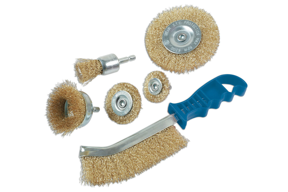 Laser Tools Wire Brush Set 6pc 7718