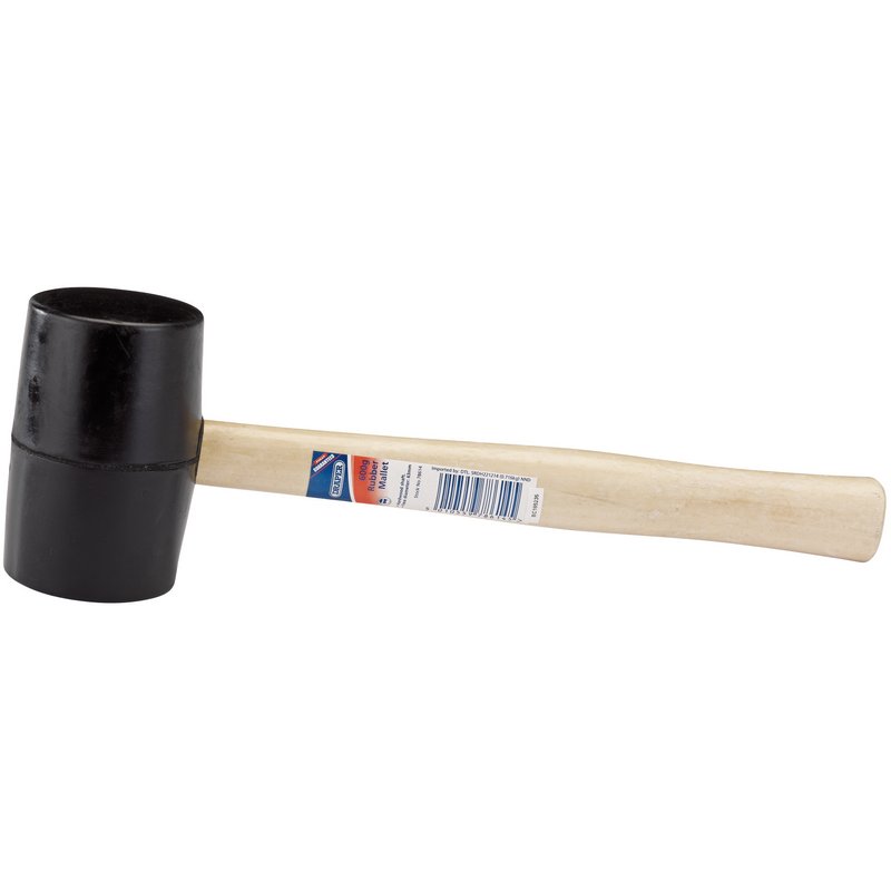 Draper Rubber Mallet With Hardwood Shaft 620g 22oz 78614