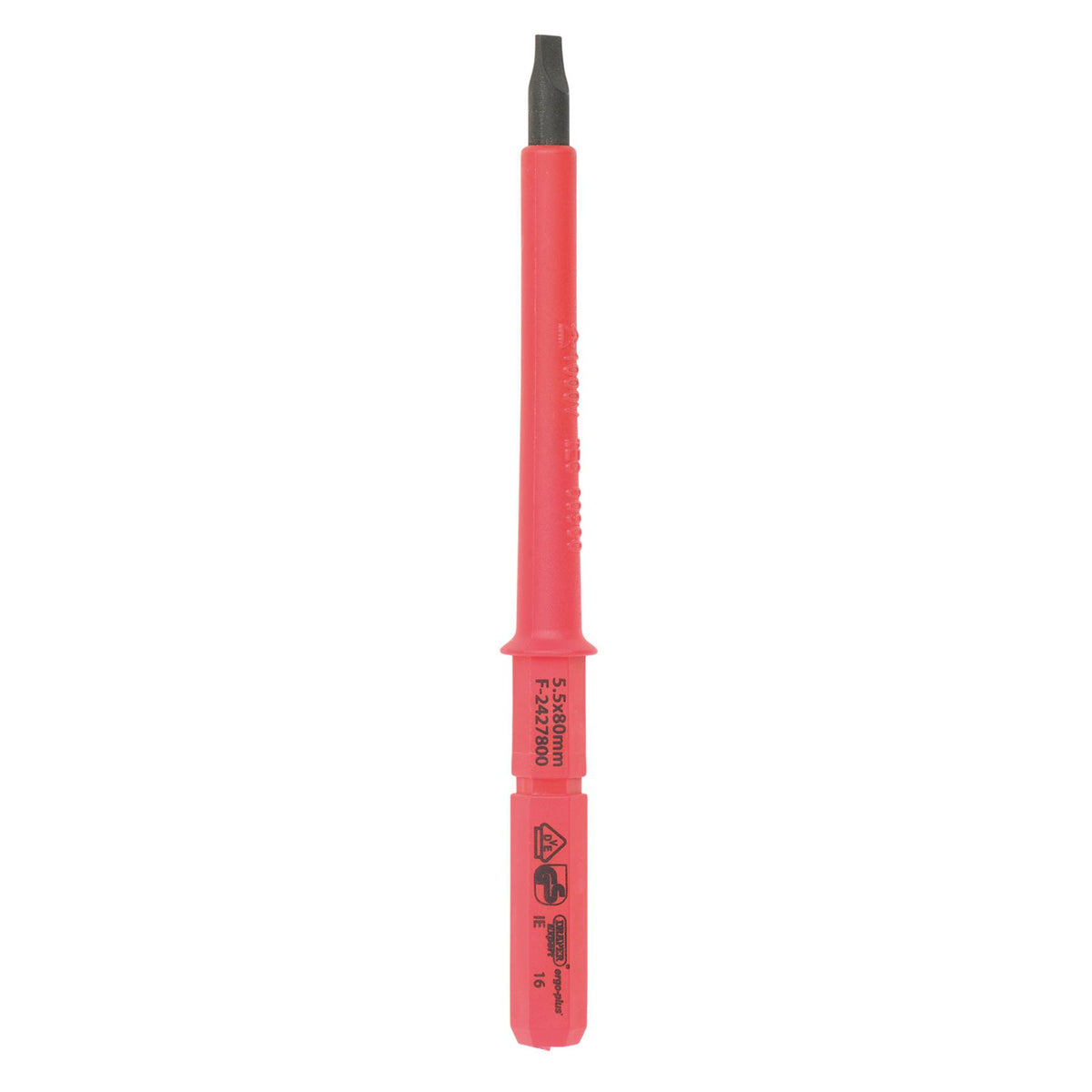 XP1000® VDE Plain Slot Interchangeable Screwdriver Blade, 5.5 x 80mm