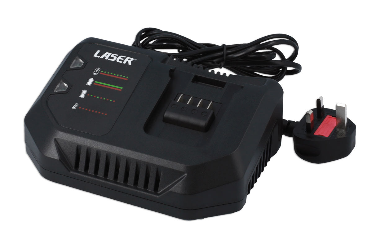 Laser Tools Battery Charger 230V Mains 4 amp with UK Plug 8008