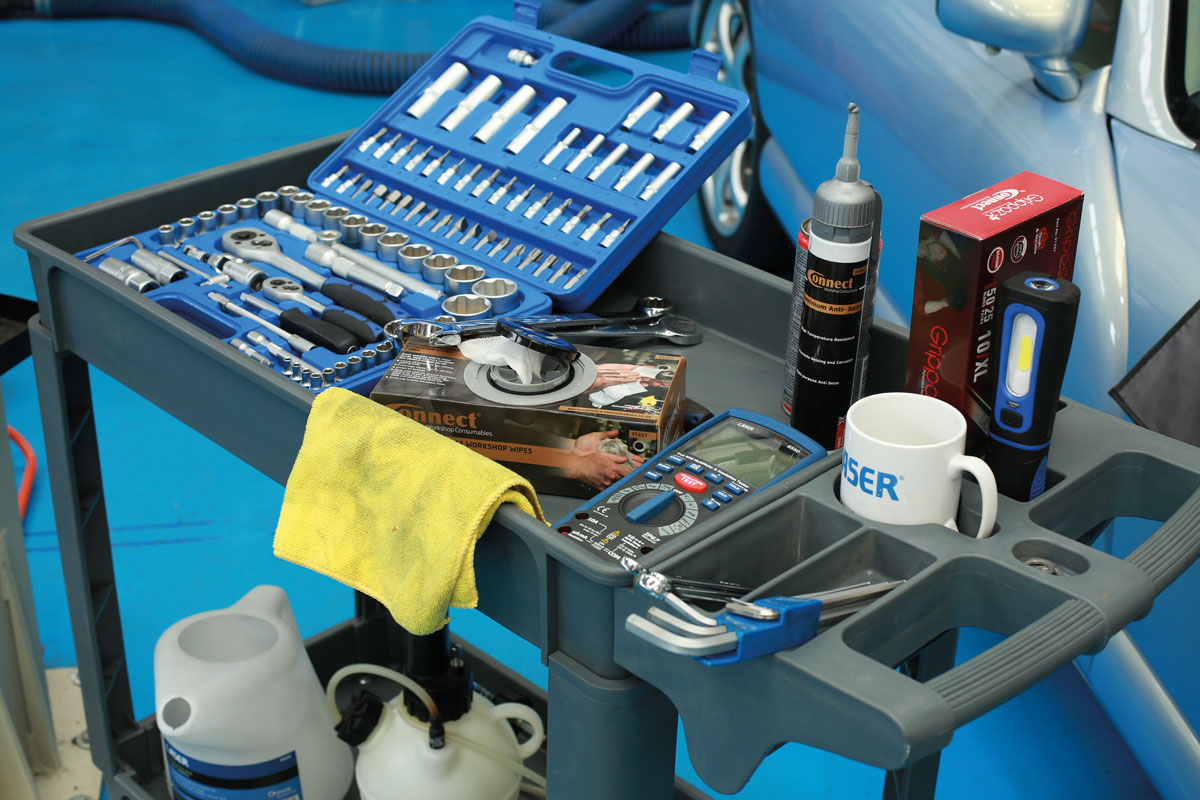 Laser Tools Workshop Utility Cart, Twin Level 8089