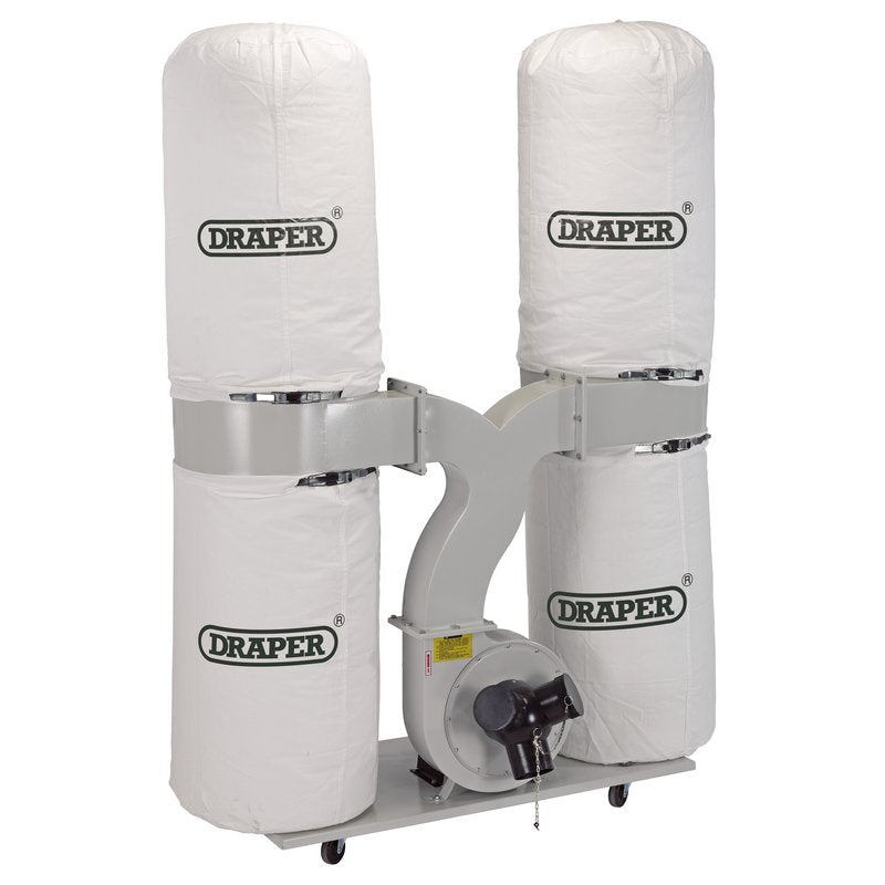 Draper Portable Woodworking Dust Chip Extractor 300L 2200W 16A 80947