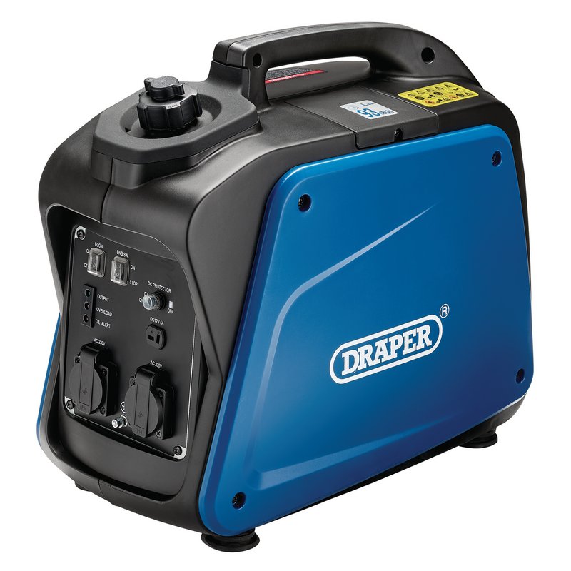 Draper 1700W Petrol Inverter Generator Voltage: 230V Tank 4.1L 80956