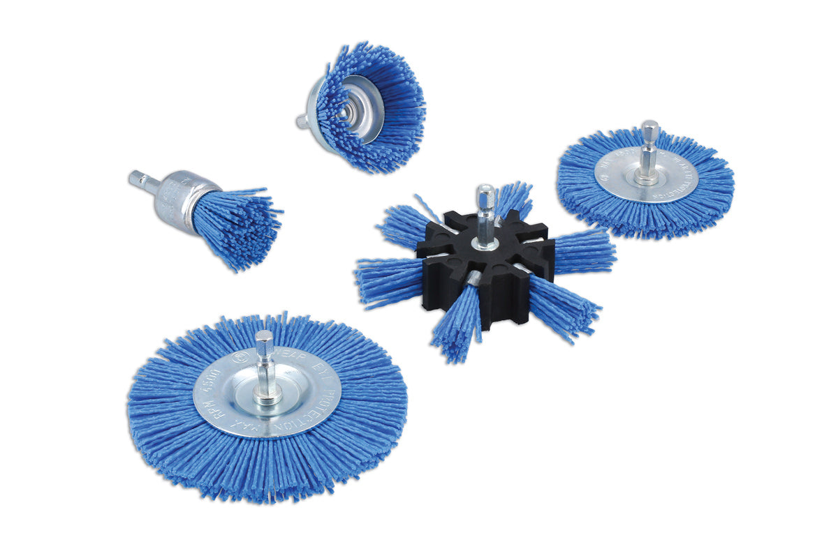 Laser Tools Nylon Abrasive Filament Brush Set 8133