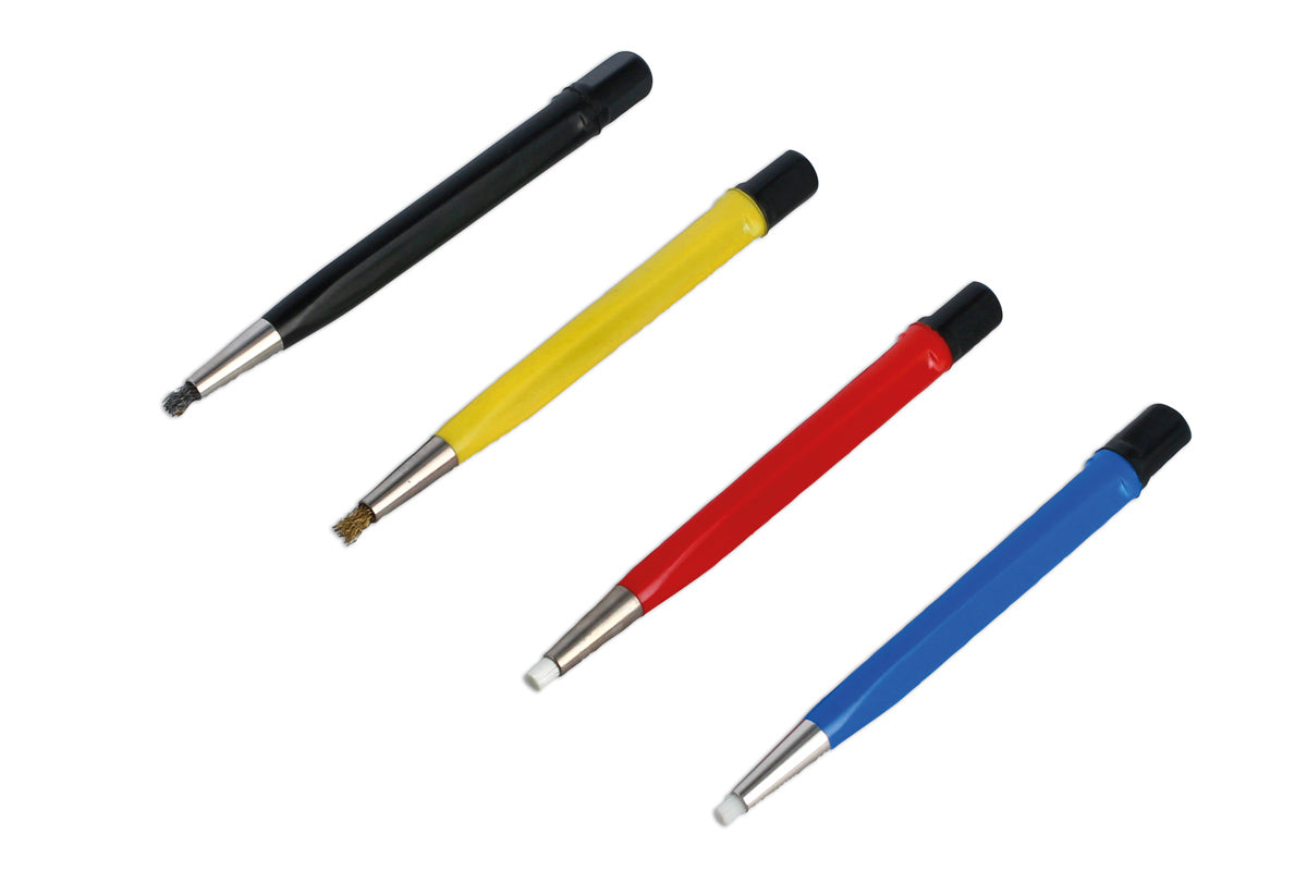 Laser Tools Abrasive Pen Brush Set 4pc 8141
