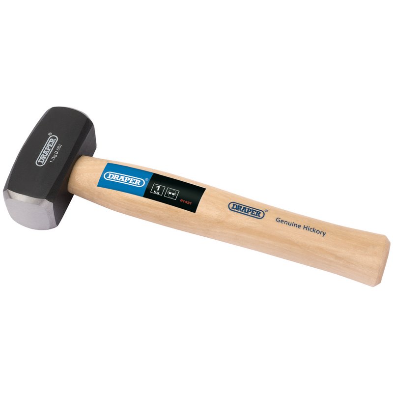 Draper Hickory Shaft Club Hammer 1kg 2.2lb Sanded And Lacquered 81431