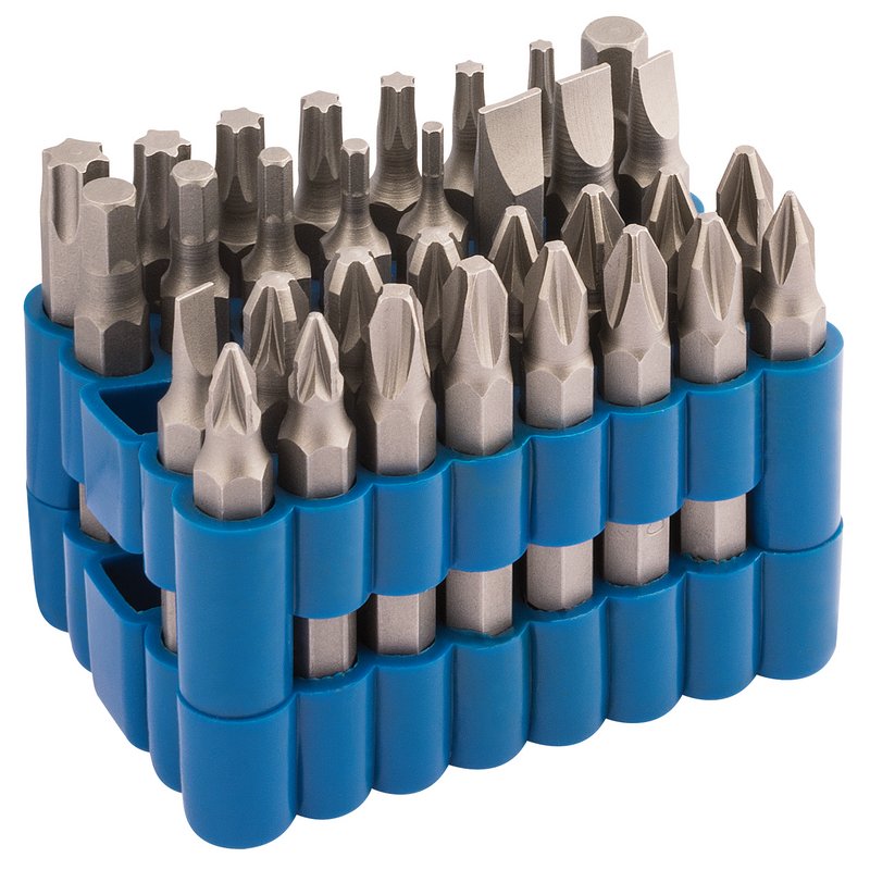 Draper Assorted Screwdriver Bit Set 32 Piece Length 50mm 1/4" Hex 82387