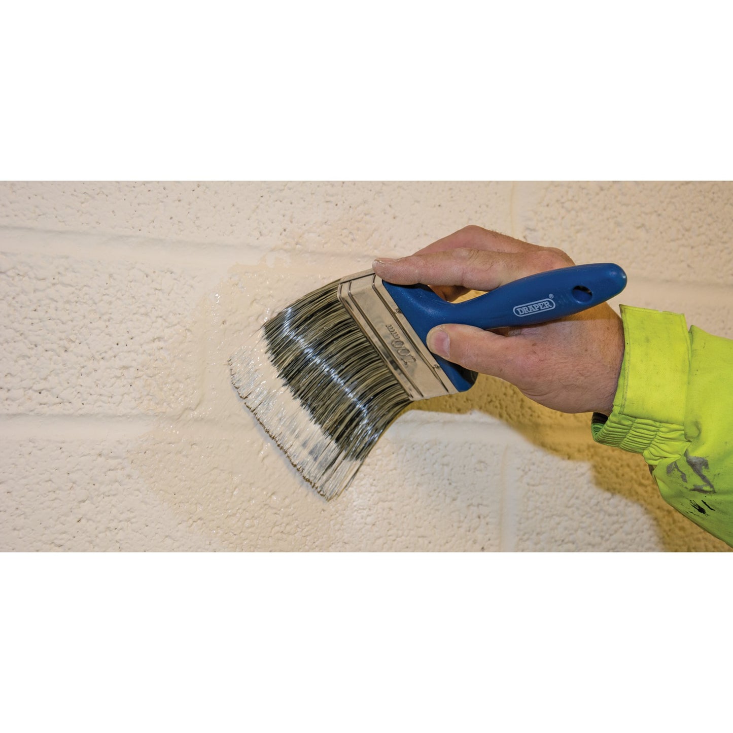 Draper Masonry Paint Brush 100mm Synthetic Bristles 82522