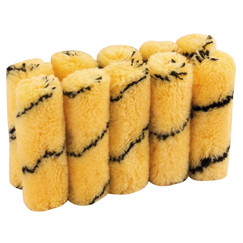 Draper Tiger Stripe Paint Roller Sleeves 100mm Pack of 10 woven fabric 82550