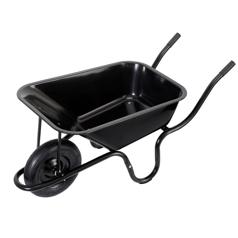 Draper Metal Tray Contractors Wheelbarrow 85L Heavy Duty Pneumatic Tyre 82755