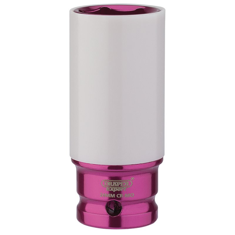 Draper HI-TORQ Wheel Nut Socket for Alloy Wheels 1/2"D 24mm 83059