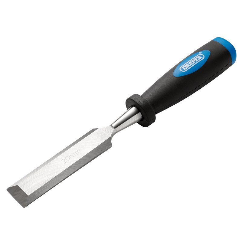 Draper Bevel Edge Wood Chisel 26mm Impact Resistant Polypropylene Handles 83291