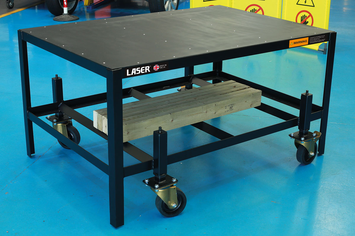 Laser Tools EV Battery Adjustable Mobile Bench SWL 800kg 8339