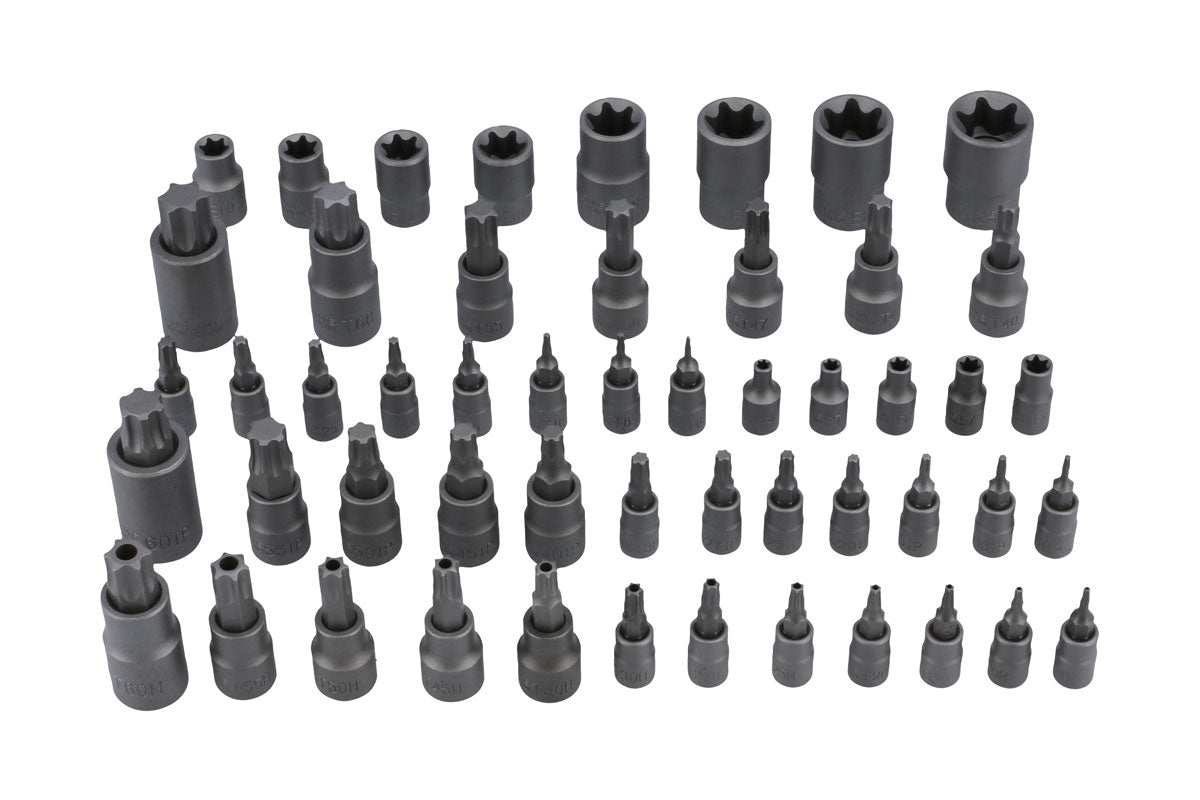 Laser Tools Master Torx Socket Set 52pc Inverted Male And Tamper 8349