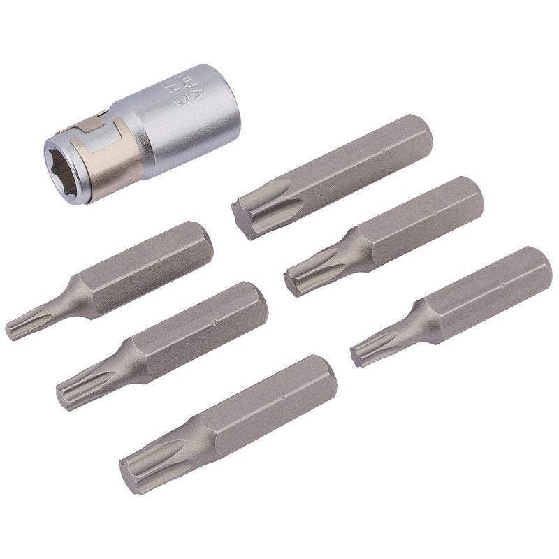 Draper Torx STAR 1/4" Bit and Bit Holder Set 7 Piece 83559