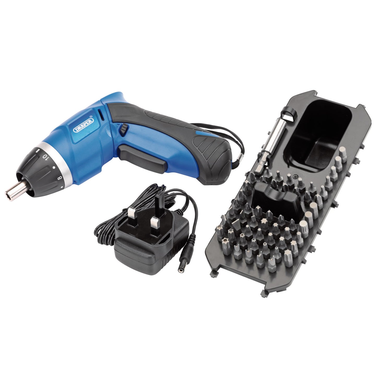 Draper 3.6V Cordless Li-ion Screwdriver Kit Torque 4.0Nm LED worklight 83568