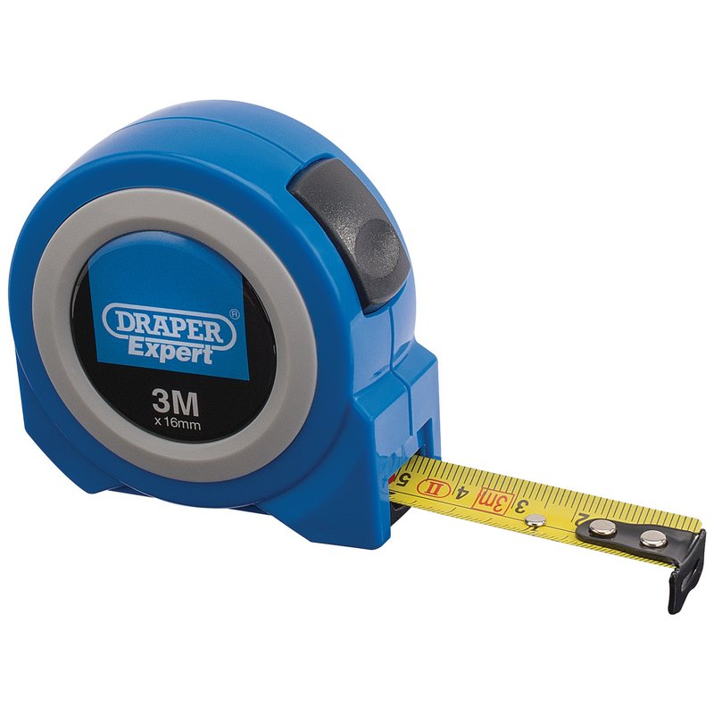 Draper Expert Autolock Measuring Tape, 3m/10ft x 16mm, Blue
