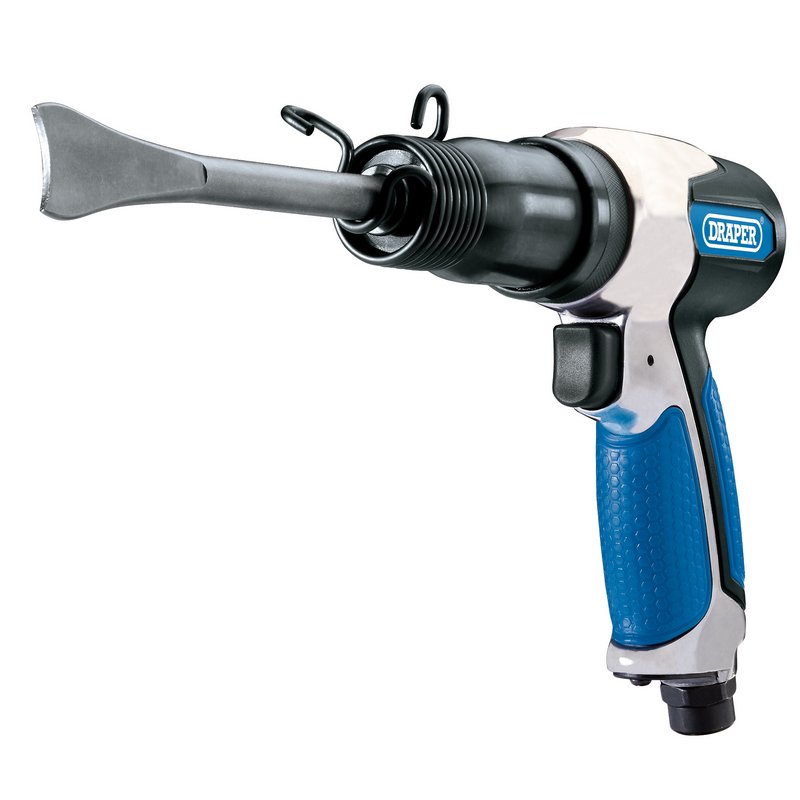 Draper Air Hammer Chisel Kit 6 Piece Pistol Grip With Punches & Chisels 83738
