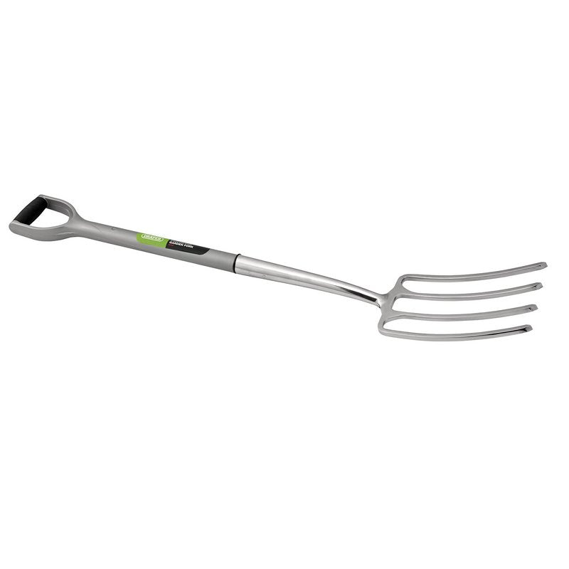 Draper Extra Long Stainless Steel Garden Fork with Soft Grip Handle 83753