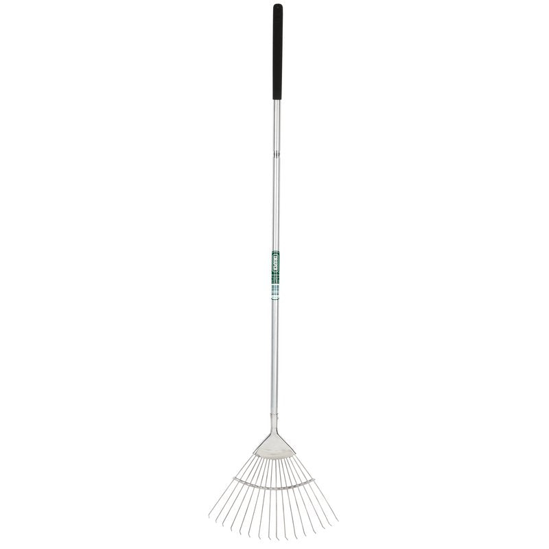 Draper Stainless Steel Soft Grip Lawn Rake 16 flexible round steel tines 83764