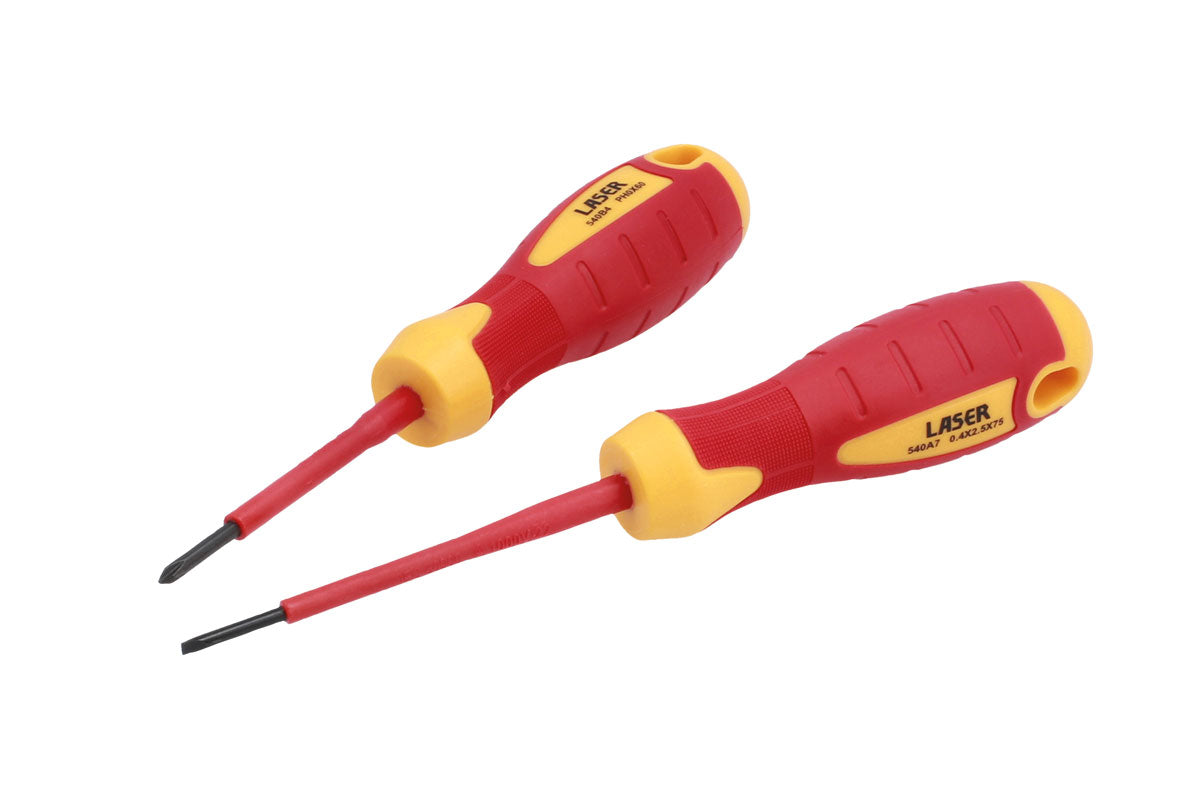 Laser Tools VDE Insulated Screwdriver Set 2pc 8387