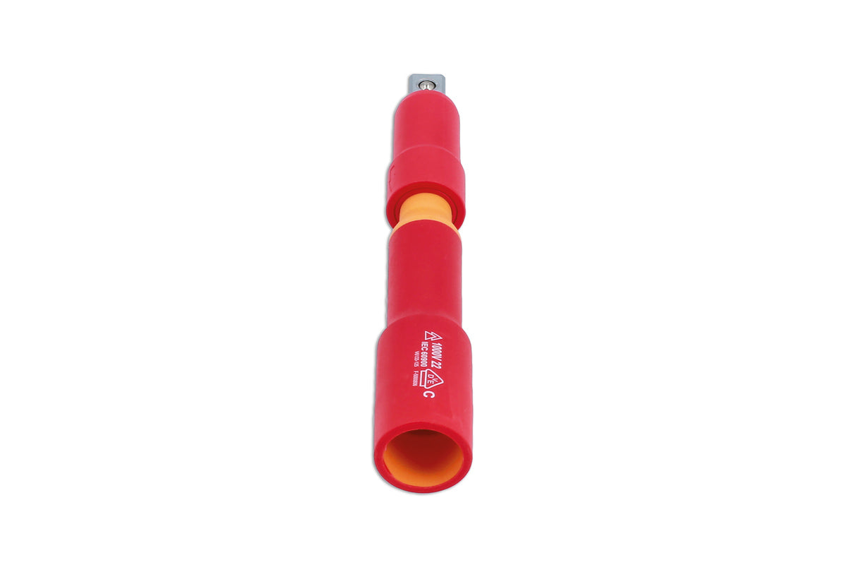 Laser Tools 3/8"D 125mm Insulated Locking Extension Bar 1000V AC / 1500V DC 8389