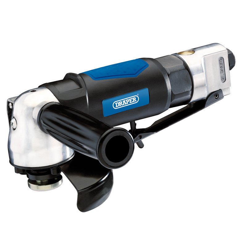 Draper Air Angle Grinder 100mm speed 11,000 rpm safety trigger 1/4" BSP 83953