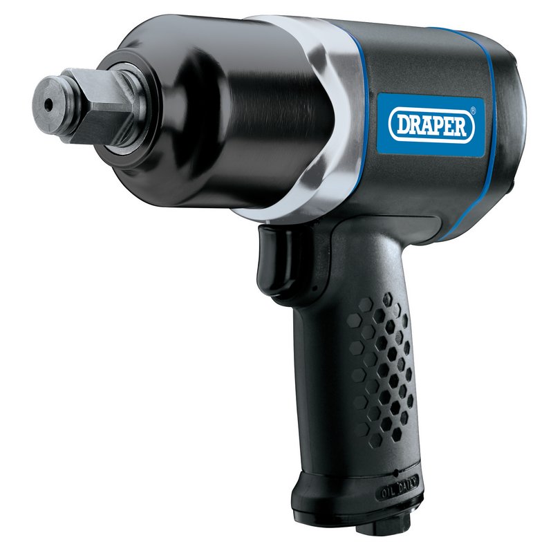 Draper Lightweight Air Impact Wrench 3/4"D Torque 1000Nm 740ft/lb 83964