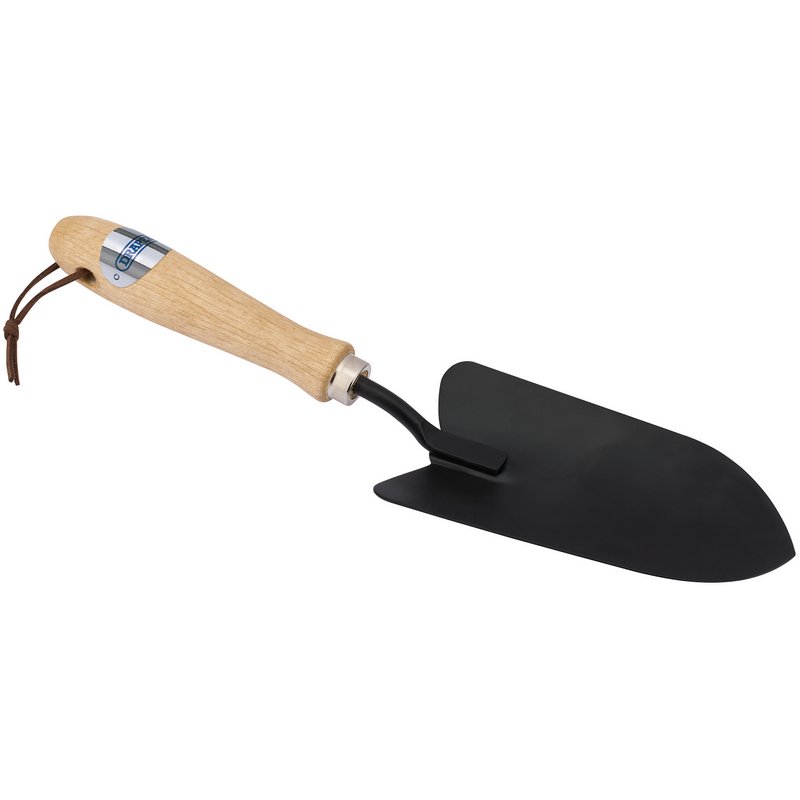 Draper Carbon Steel Hand Trowel with Hardwood Handle And Wrist Strap 83988