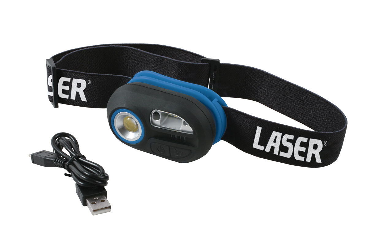 Laser Tools Motion Sensor Headlight / Work Light - Rechargeable 8409
