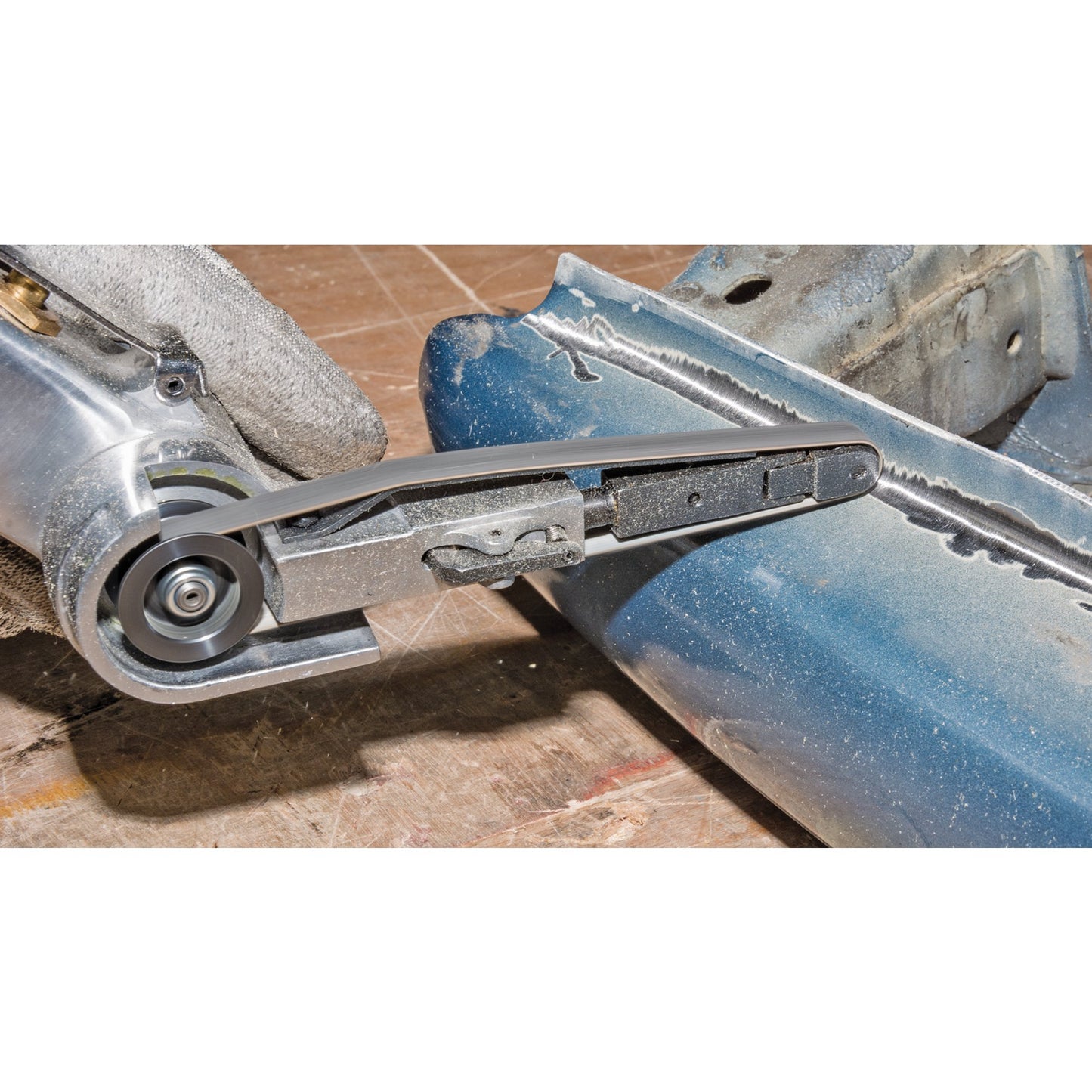 Draper Air Belt Sander 10mm x 330mm Speed 18,000rpm Inc 3 Belts 84123
