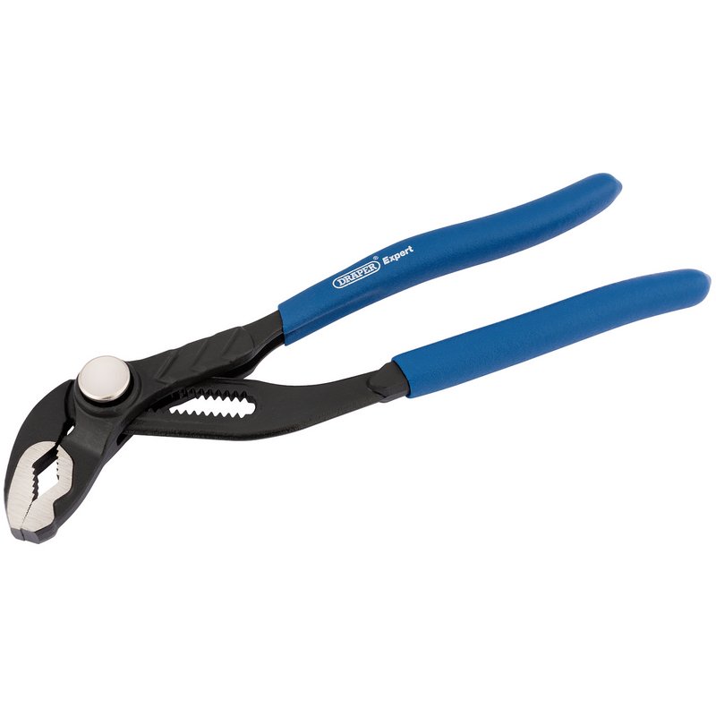 Draper 200mm Push Button Heavy Duty Waterpump Pliers PVC Dipped Handles 84447