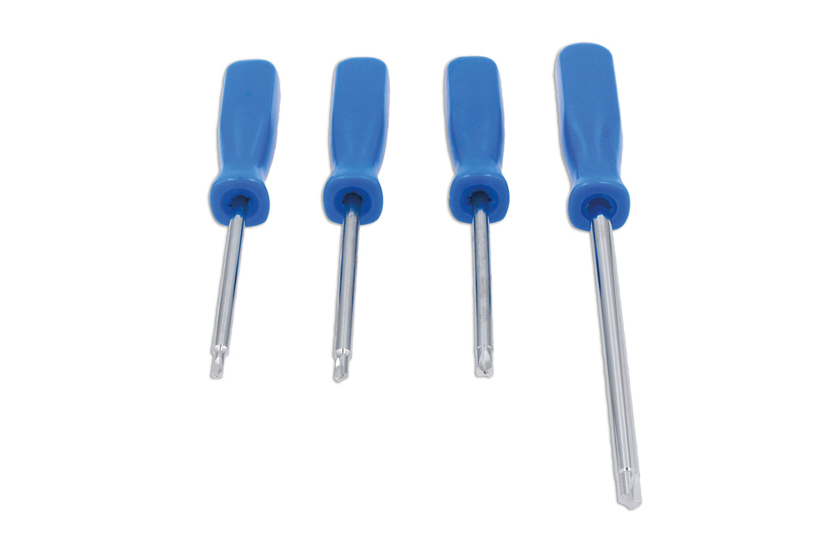 Laser Tools Clutch Head Screwdriver Set 4pc 8477 Clearance