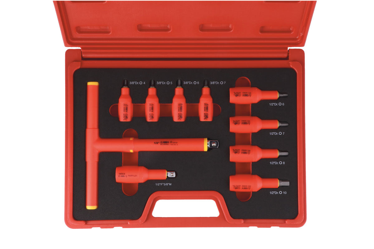 Laser Tools Insulated Socket Hex Bit Set 10pc 8561