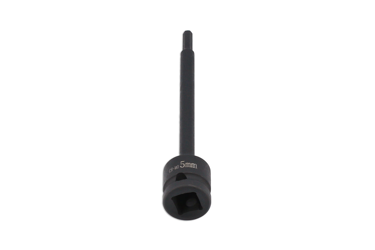 Laser Tools Extra Long Impact Hex Bit 1/2"D 5mm 8581